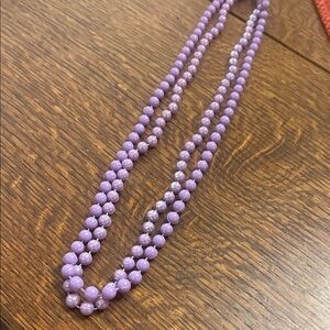 Chic Lavender Beaded Necklace